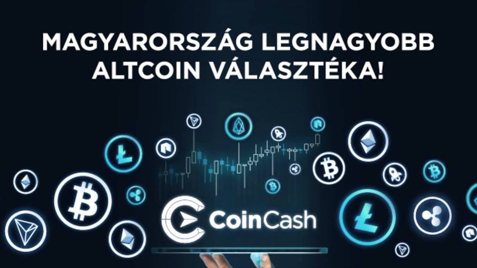 Magyarország legnagyobb altcoin választéka banner a CoinCash oldalán.