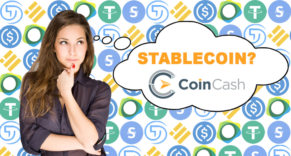 Girl with stablecoins.