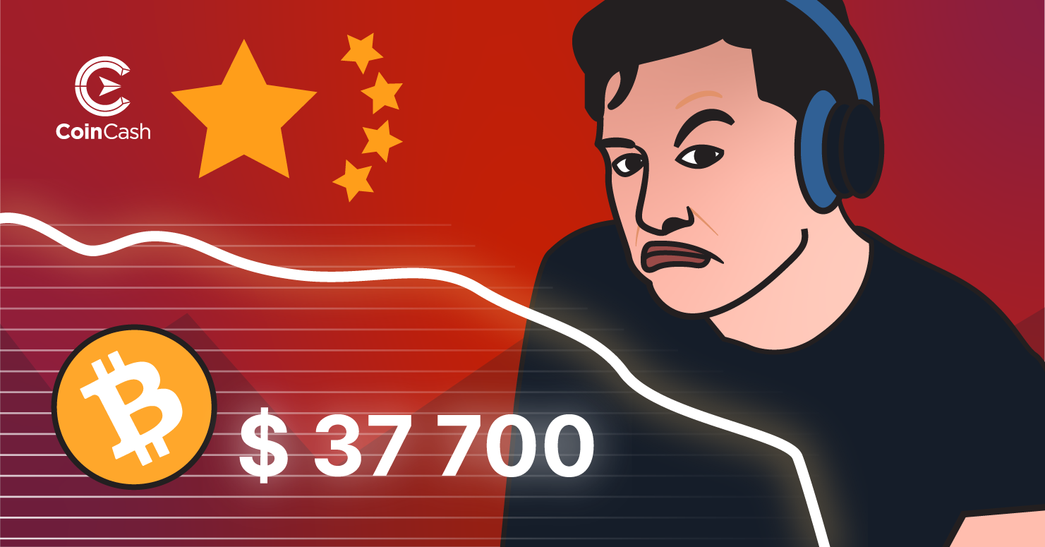Elon Musk miatt zuhan a bitcoin árfolyam, Kína közben bejelenti a bitcoin tiltást.